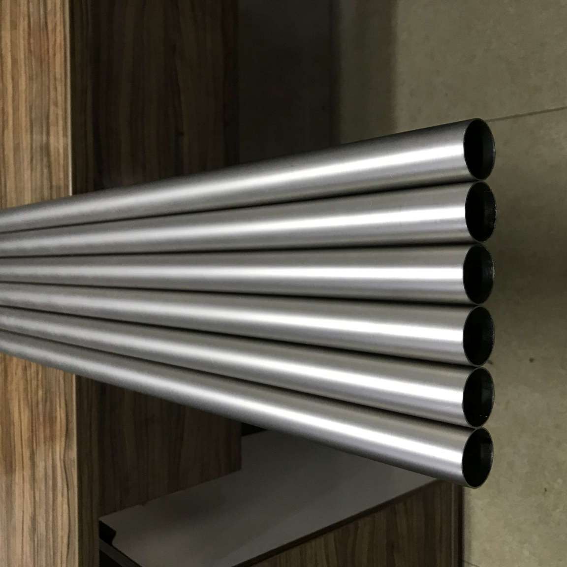 28PEW Mat Brushed Nickel Iron Curtain Rods/Poles High Quality Plated Steel Tubes